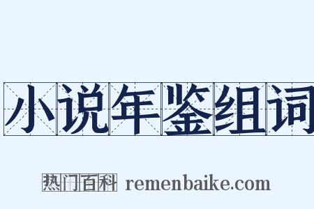 小说年鉴组词是什么意思的图片